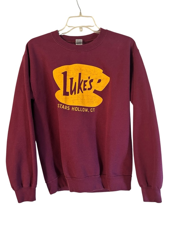 Sweaters - Luke's Stars Hollow Maroon Crewneck Sweatshirt